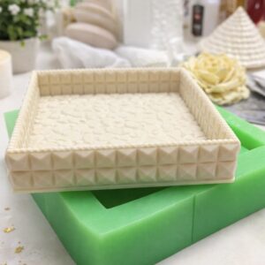 Baklava desen tabak silikon kalıp