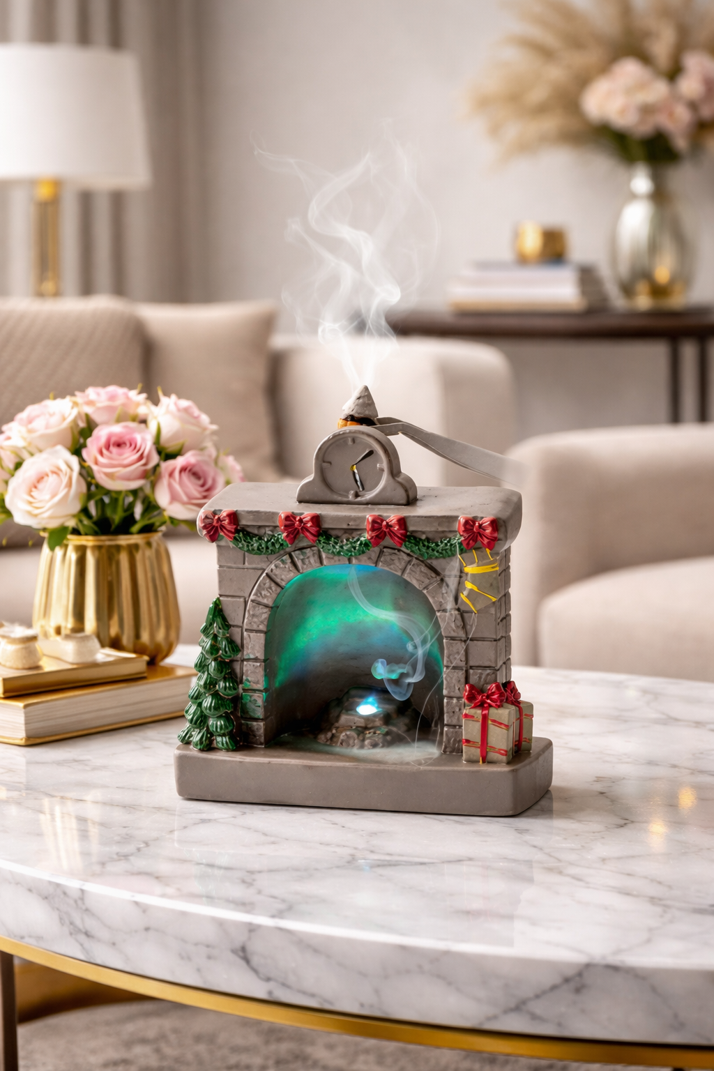 Yılbaşı şömine tütsülük silikon kalıp