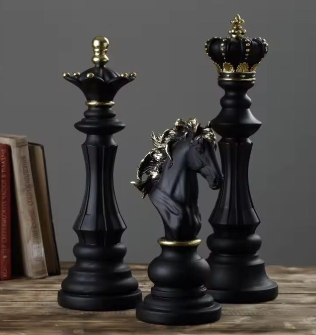 Satranç üçlü set 30 cm silikon kalıp