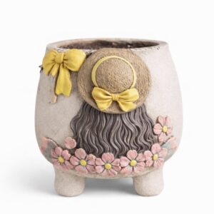 Kız desenli saksı silikon kalıp 8 cm