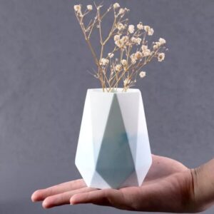 geometrik vazo silikon kalıp 11 cm