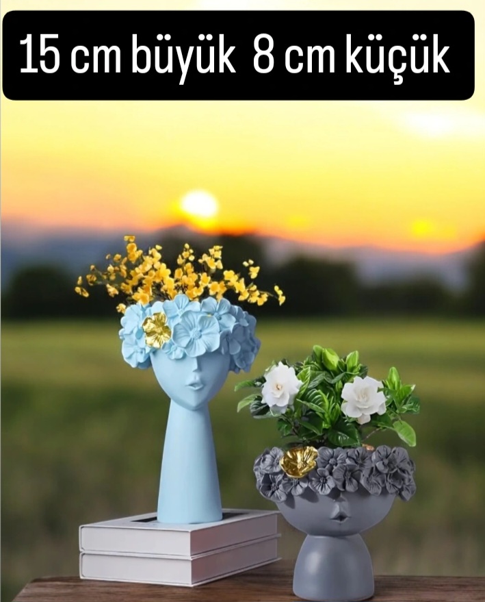 Çiçekli kızlar 2li silikon kalıp - Görsel 2