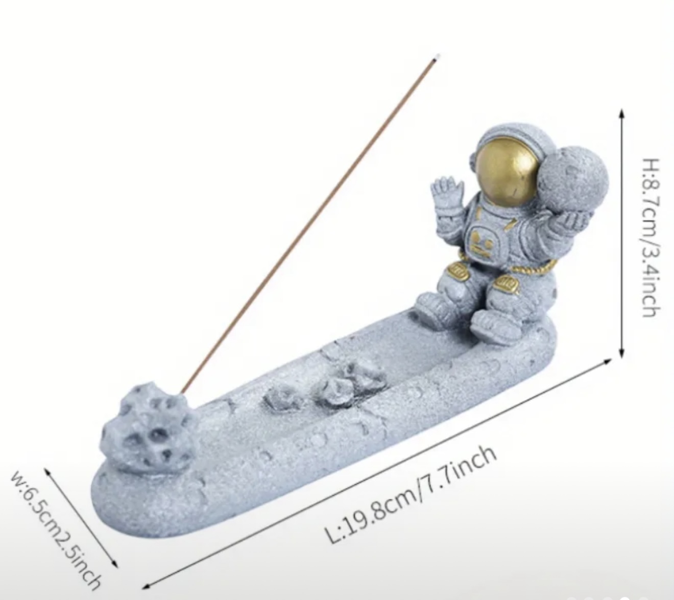 Astronot çubuk tütsülük silikon kalıp no 1 - Görsel 2