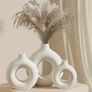 Halka vazo 3 lü set silikon kalıp 21 cm 17 cm 11 cm