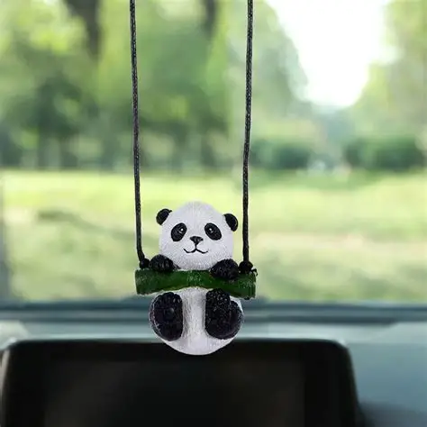 Panda araba süsü silikon kalıp