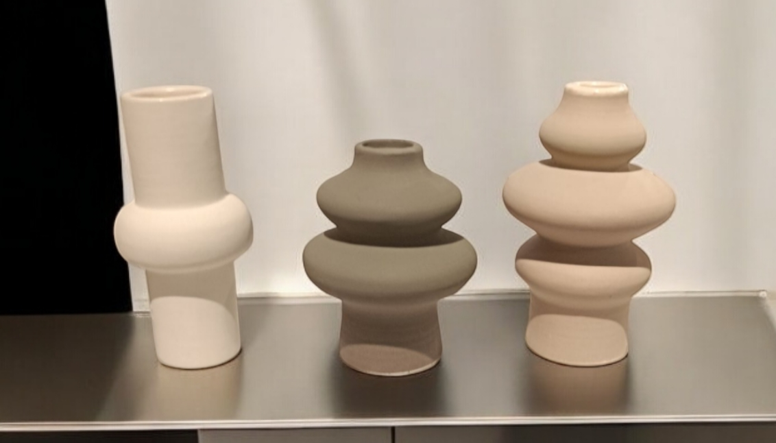 Mini 10 cm vazo set 3 lu silikon kalip - Görsel 3