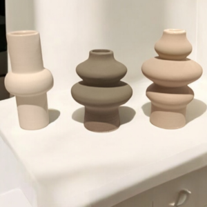 Mini 10 cm vazo set 3 lu silikon kalip