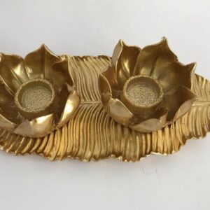 Lotus mumluk ve yaprak tabak silikon kalıp