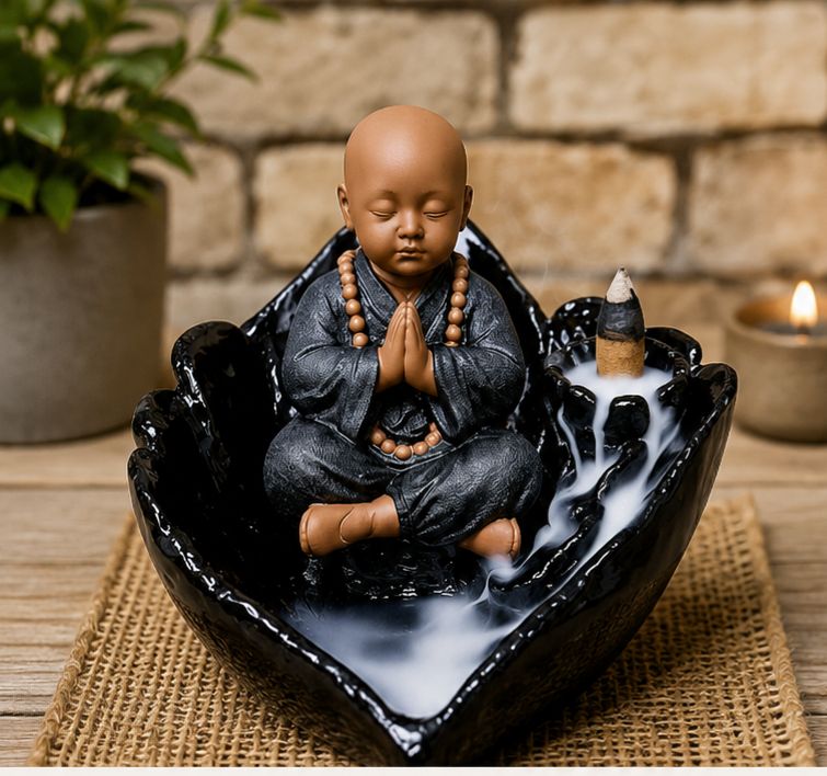 Buda meditasyon tütsülük silikon kalıp