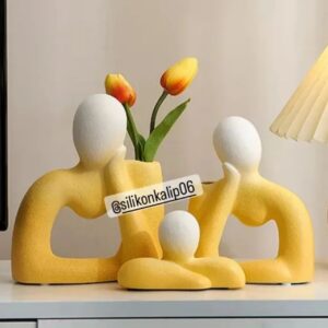aile biblo set silikon kalıp 13 cm 11 cm 9 cm