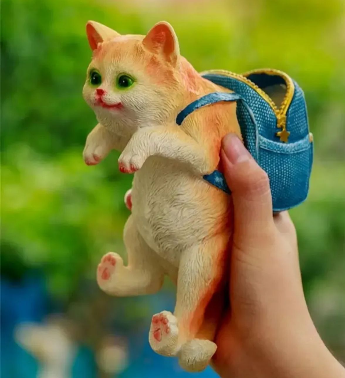 kedi tavşan saksı süsü 15 cm silikon kalıp 1 adet - Görsel 2