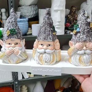 cüce gnome 3 lü silikon kalıp 18 cm
