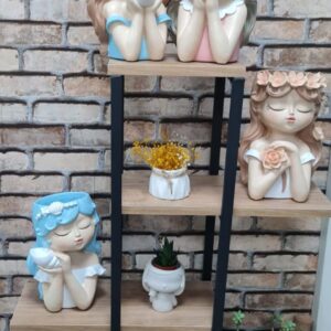 büyük boy kız saksı silikon kalıp 26 cm 1 adet