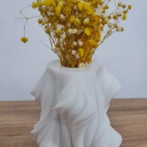 burgulu vazo silikon kalıp 14 cm
