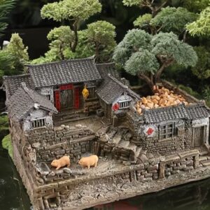 köy evi saksı silikon kalıp no66