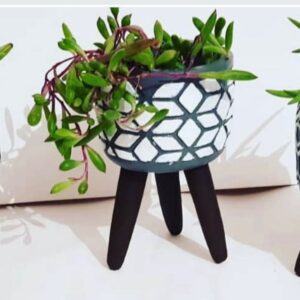 desenli saksı set 7 cm 3lü silikon kalıp