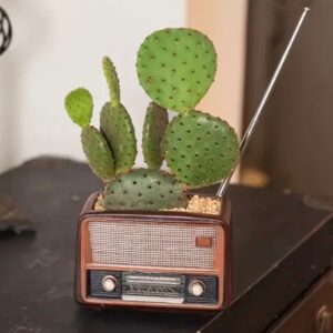 radyo saksı retro silikon kalıp