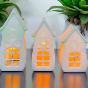 ev mumluk 3 lü silikon kalıp 13 cm 10 cm 8 cm