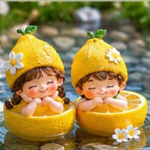 limon kız erkek biblo 12 cm silikon kalıp no9