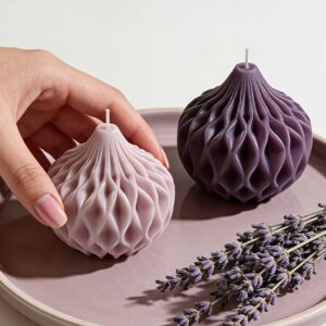 desenli mum detay silikon kalıp 8 cm
