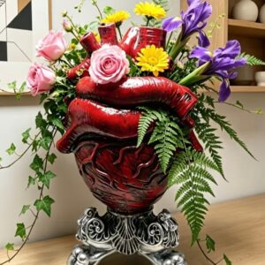 anatomik kalp kaideli silikon kalıp 17 cm