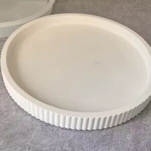 çizgili tabak silikon kalıp 22 cm no2