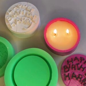 happy birtday kapaklı kutu silikon kalıp