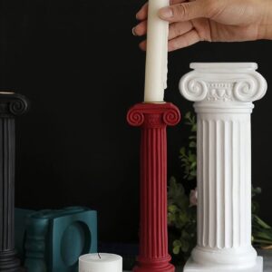 roma sutun şamdan 23 cm silikon kalıp