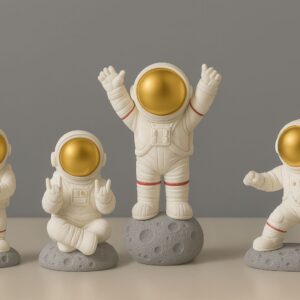 astronot 4lü silikon kalıp 10 cm no99