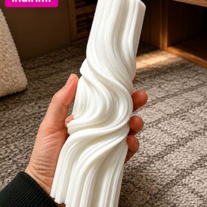 dalgalı mum 22 cm silikon kalıp no33