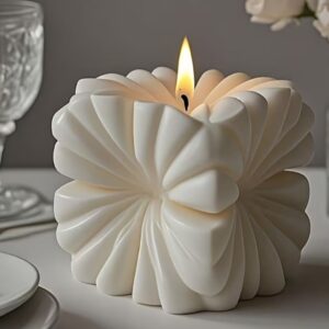 desenli mum silikon kalıp 8cm no22