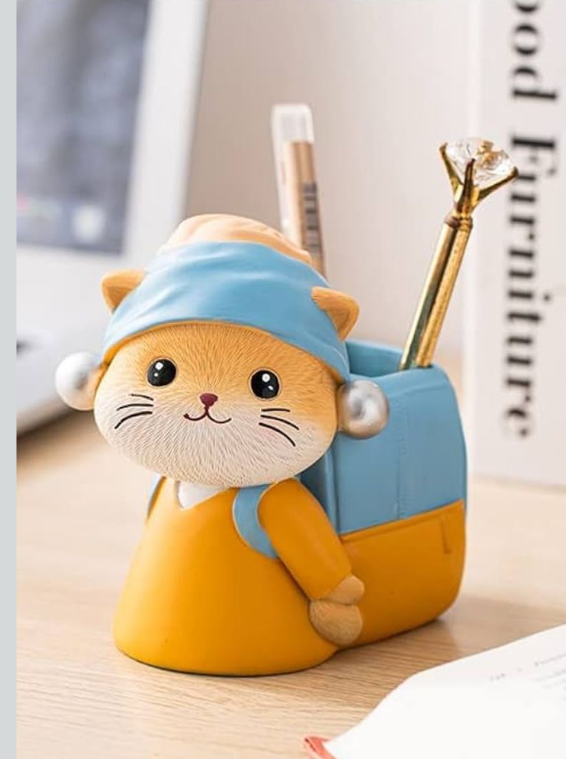 inci küpeli kedi kalemlik silikon kalıp