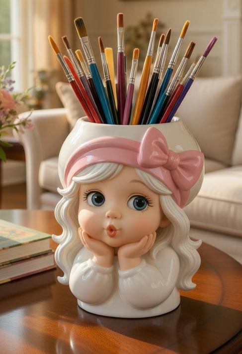 şirin kalemlik silikon kalıp 12 cm 1 adet