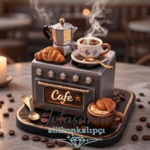 mini cafe tütsülük silikon kalıp no3