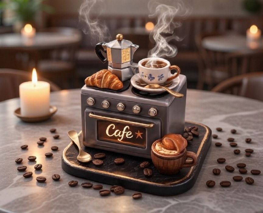 mini cafe tütsülük silikon kalıp no3 - Görsel 2