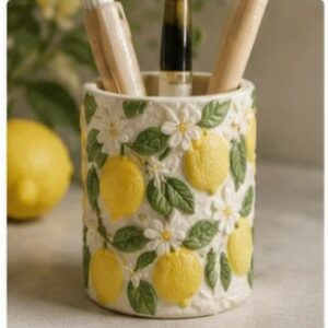 limon desenli kalemlik silikon kalıp 12 cm