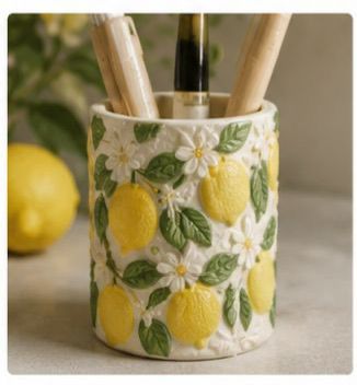 limon desenli kalemlik silikon kalıp 12 cm