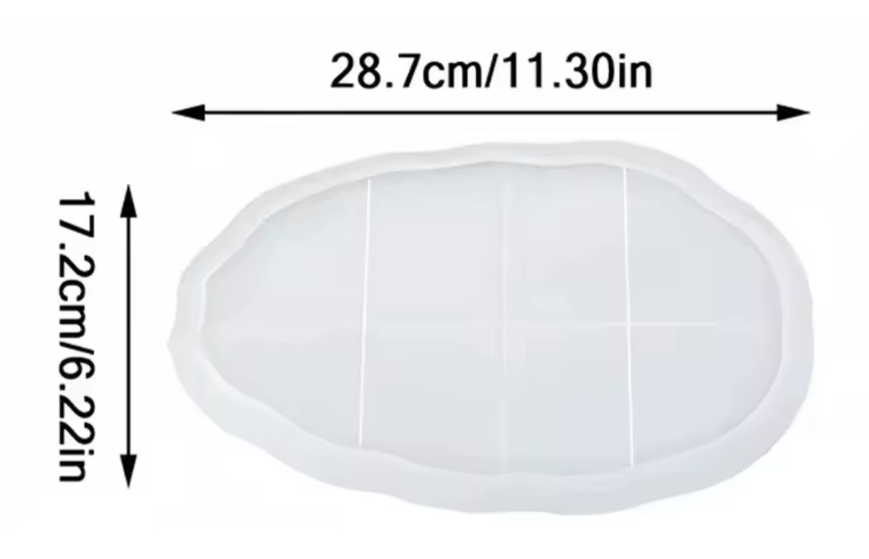 oval tabak silikon kalıp no3 - Görsel 4