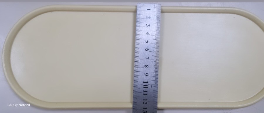 Büyük uzun tabak 32 cm silikon kalıp - Görsel 3