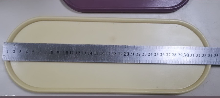 Büyük uzun tabak 32 cm silikon kalıp - Görsel 2