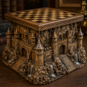 satranç tablo dekoratif 25x25 cm silikon kalıp