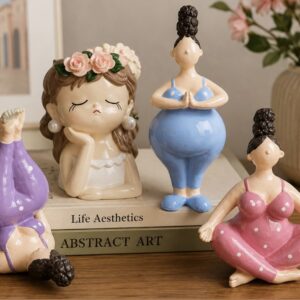 yoga yapan kadınlar 3lü silikon kalıp 15 cm