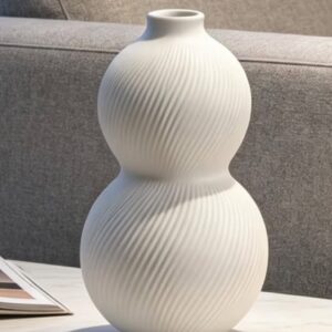 iskandinav çizgili vazo 16 cm silikon kalıp no00