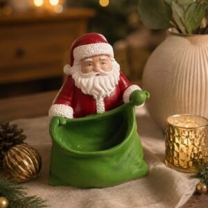 Noel baba çuvallı 18 cm silikon kalıp