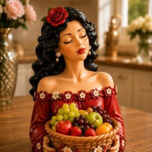 sepet tutan kız silikon kalıp 24 cm no55