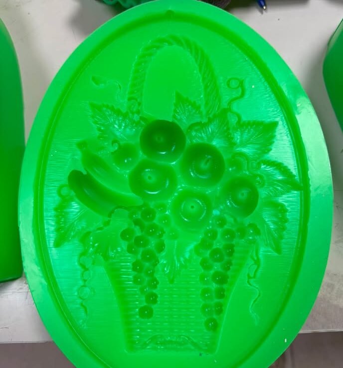 duvar panosu kabartmalı silikon kalıp 25 cm - Görsel 3