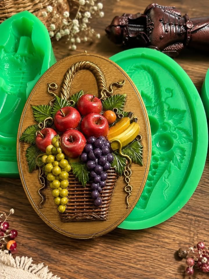 duvar panosu kabartmalı silikon kalıp 25 cm - Görsel 2