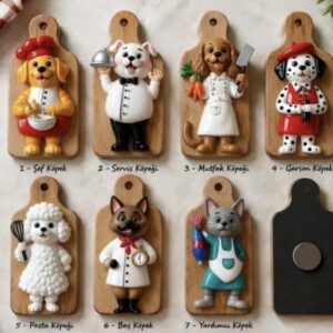 köpek magnet 8 cm 1 adet silikon kalıp