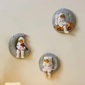 astronot 14 cm 3 lü set silikon kalıp no88