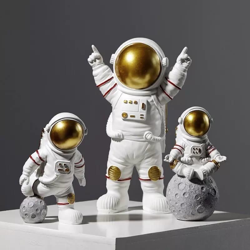 astronot 3lü silikon kalıp 10 x8x7cm